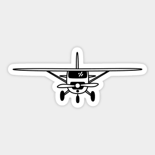 High Wing Airplane Sticker